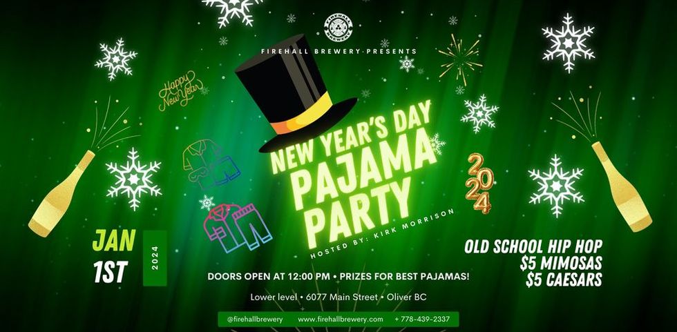 New Year’s Day Pajama Party (Firehall Brewery)