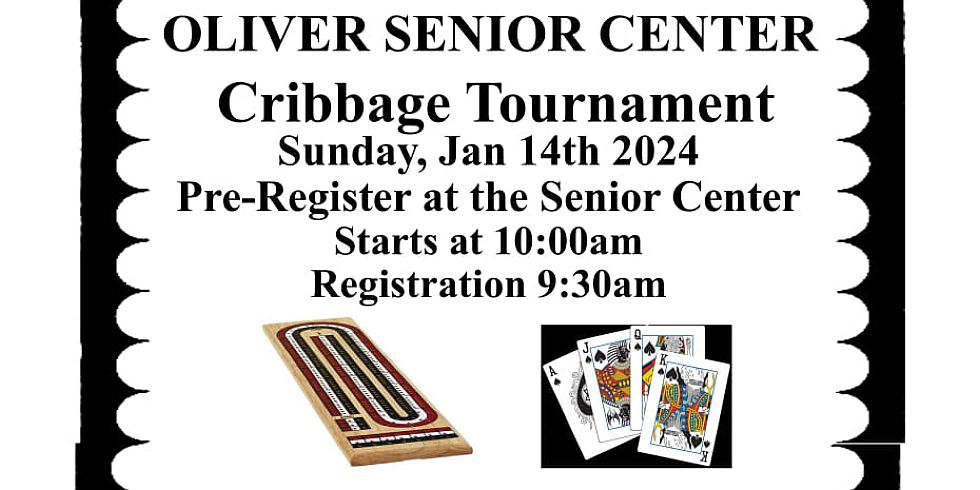 Cribbage Tournament (Oliver Senior Centre)