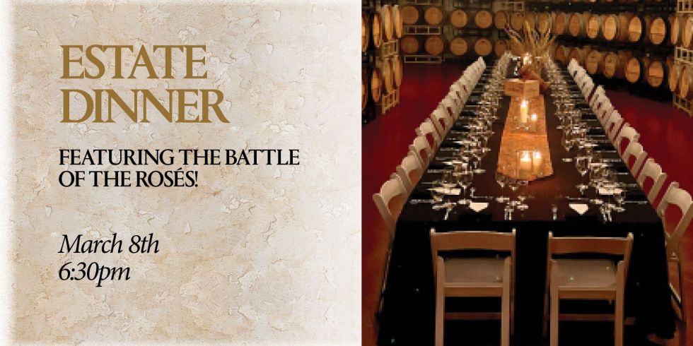 Battle of the Rosés Estate Dinner (Hester Creek)