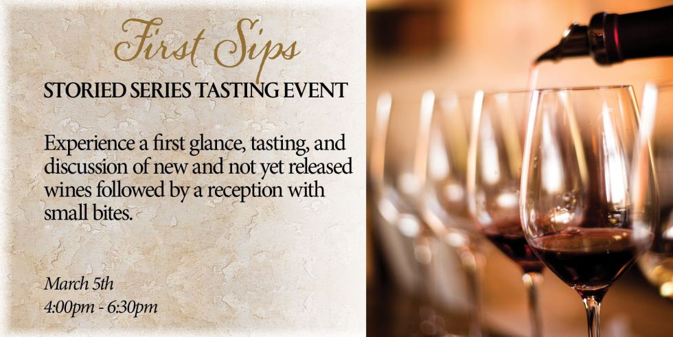 First Sips – Storied Series Tasting Event (Hester Creek)